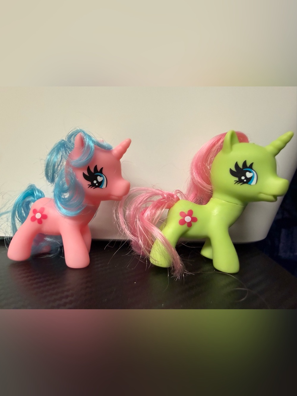 Pink & Green Unicorn Pony Dolls